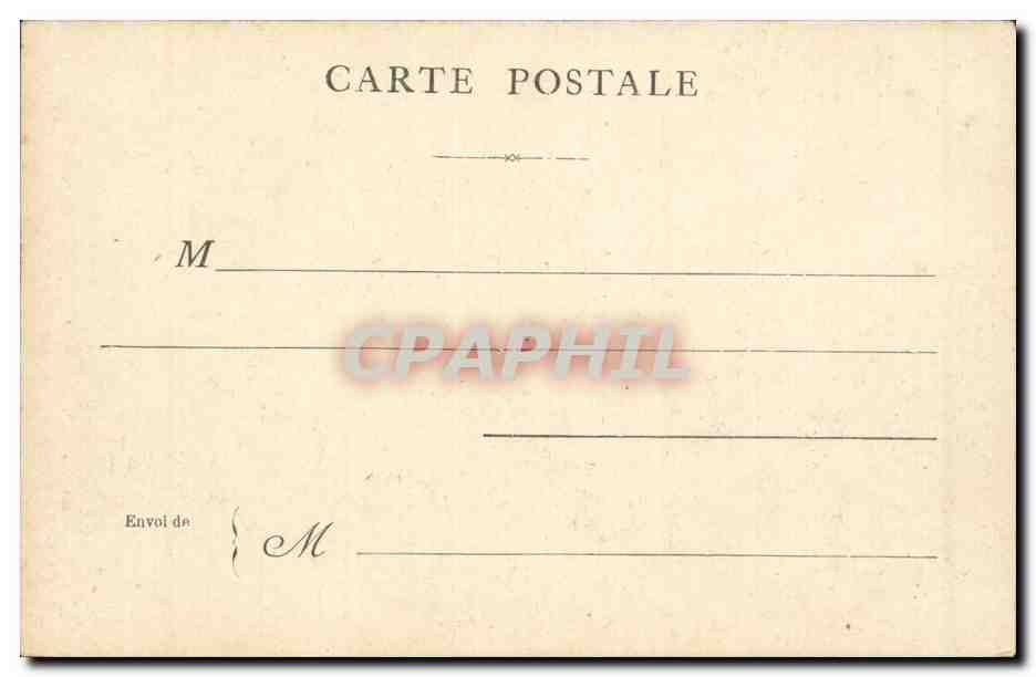 Paris CPA L'arc des Tuileries — Rückseite
