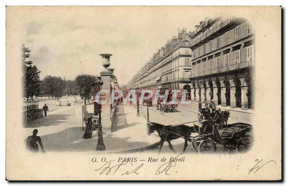 Paris CPA Rue de Rivoli
