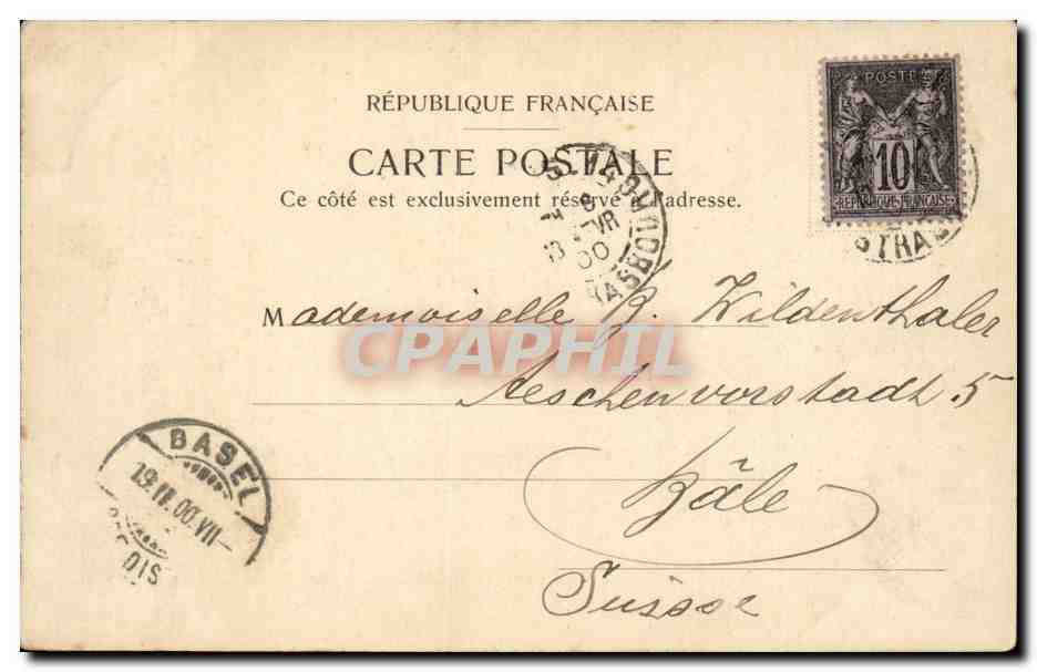 Paris CPA Rue de Rivoli — Rückseite