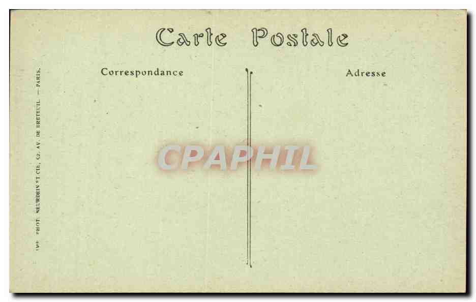 Paris CPA La Sorbonne Cour d'honneur — Rückseite