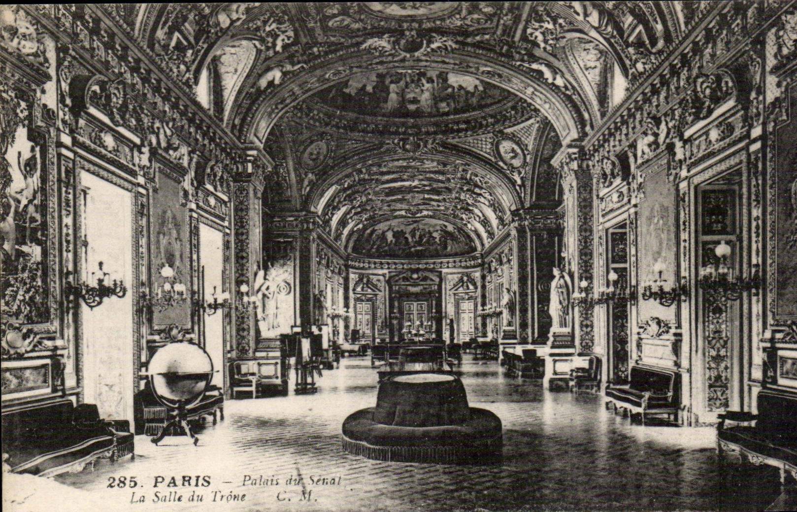 Paris CPA palais du Senat La salle du Trone