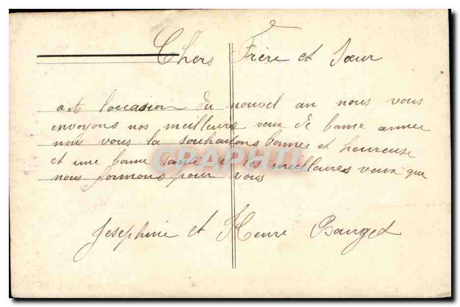 Femme en robe rose — 'Heureuse Année' — éditeur Audro, n° 2006 — Verso