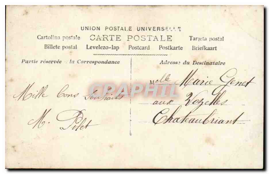 CPA Fantaisie Enfant Bonne fete — Verso