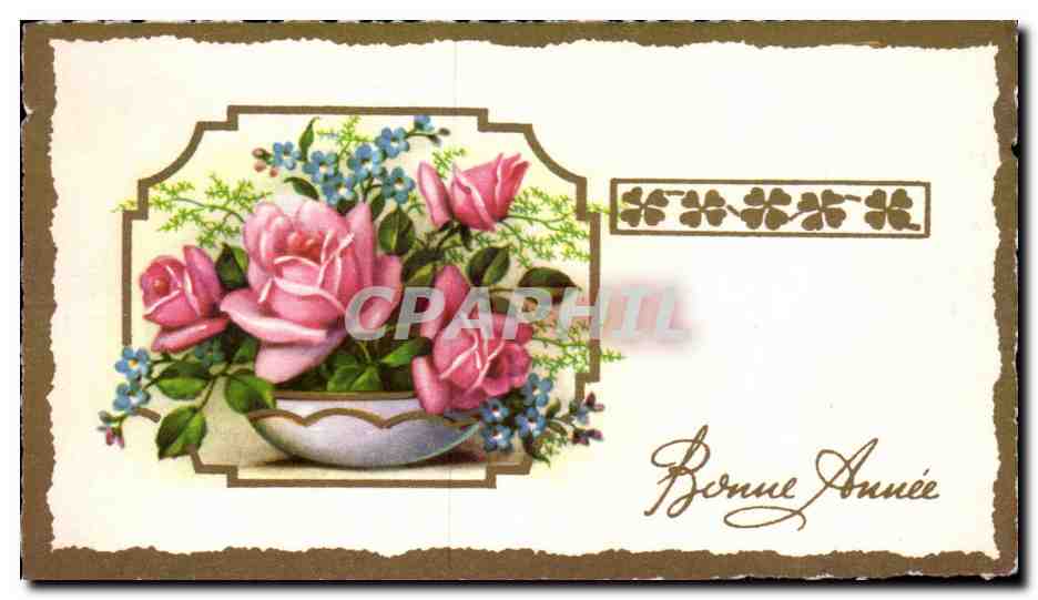 CPA Fantaisie Bonne annee