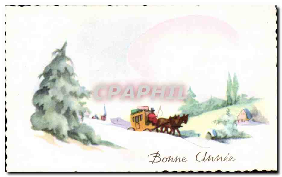 CPA Fantaisie Bonne annee