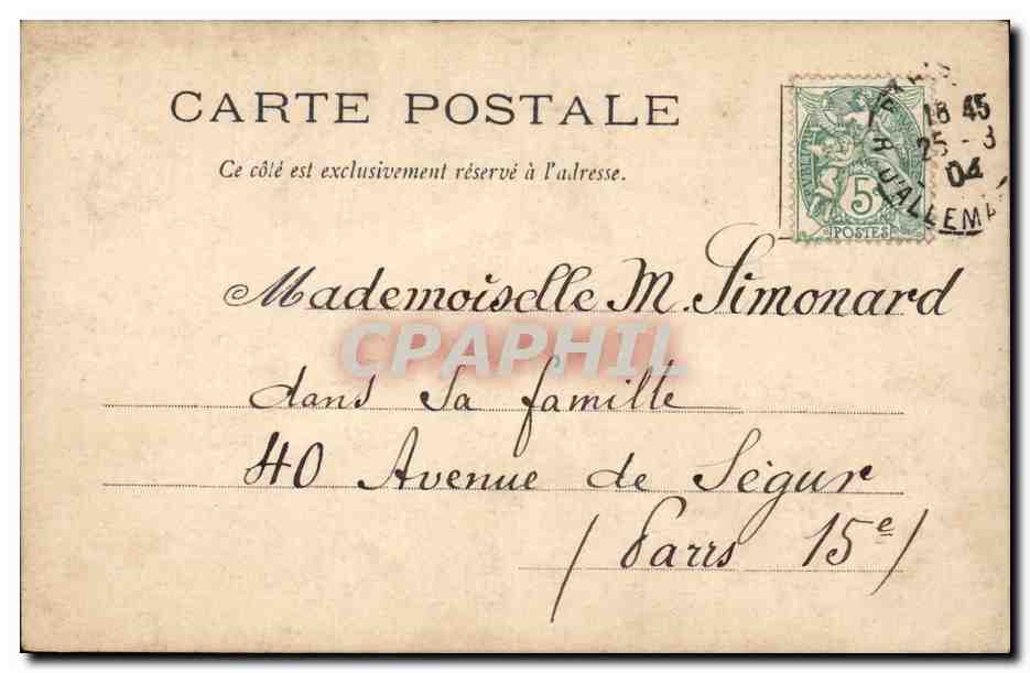CPA Fantaisie Enfant religieux — Rückseite