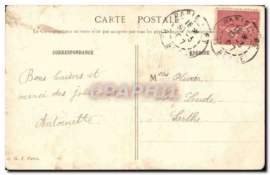 CPA Fantaisie Femme et chien Heureuses Paques Easter — Rückseite