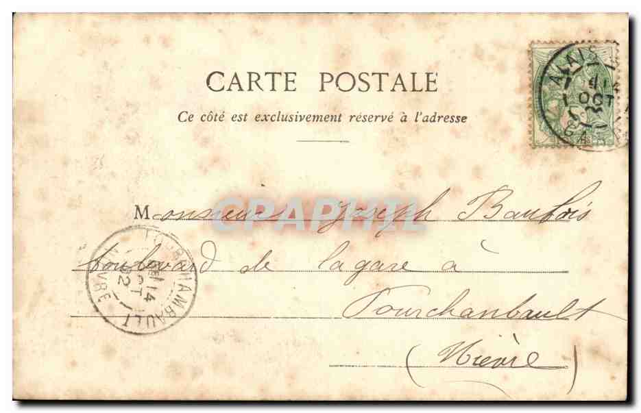 CPA Fantaisie La science amusante par Tom Tit La bouteille incassable Enfants — Rückseite