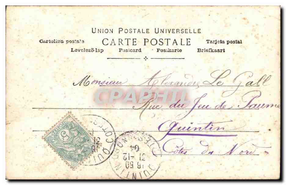 Femme sous parapluie — Éditeur L. B. Paris — n° 185 — Achterkant