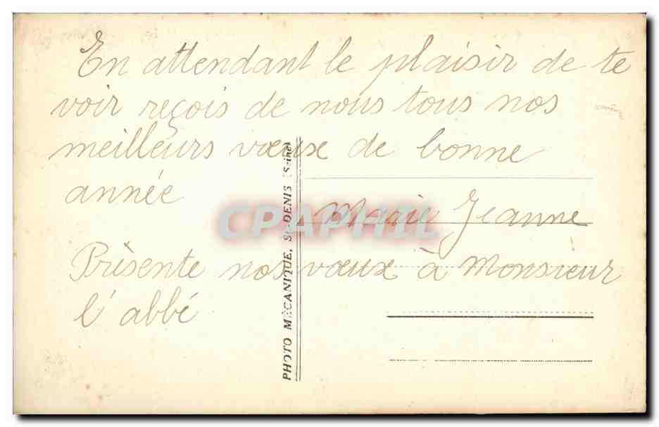 Fantaisie - Femme - Woman with Curly do - CPA  — Rückseite