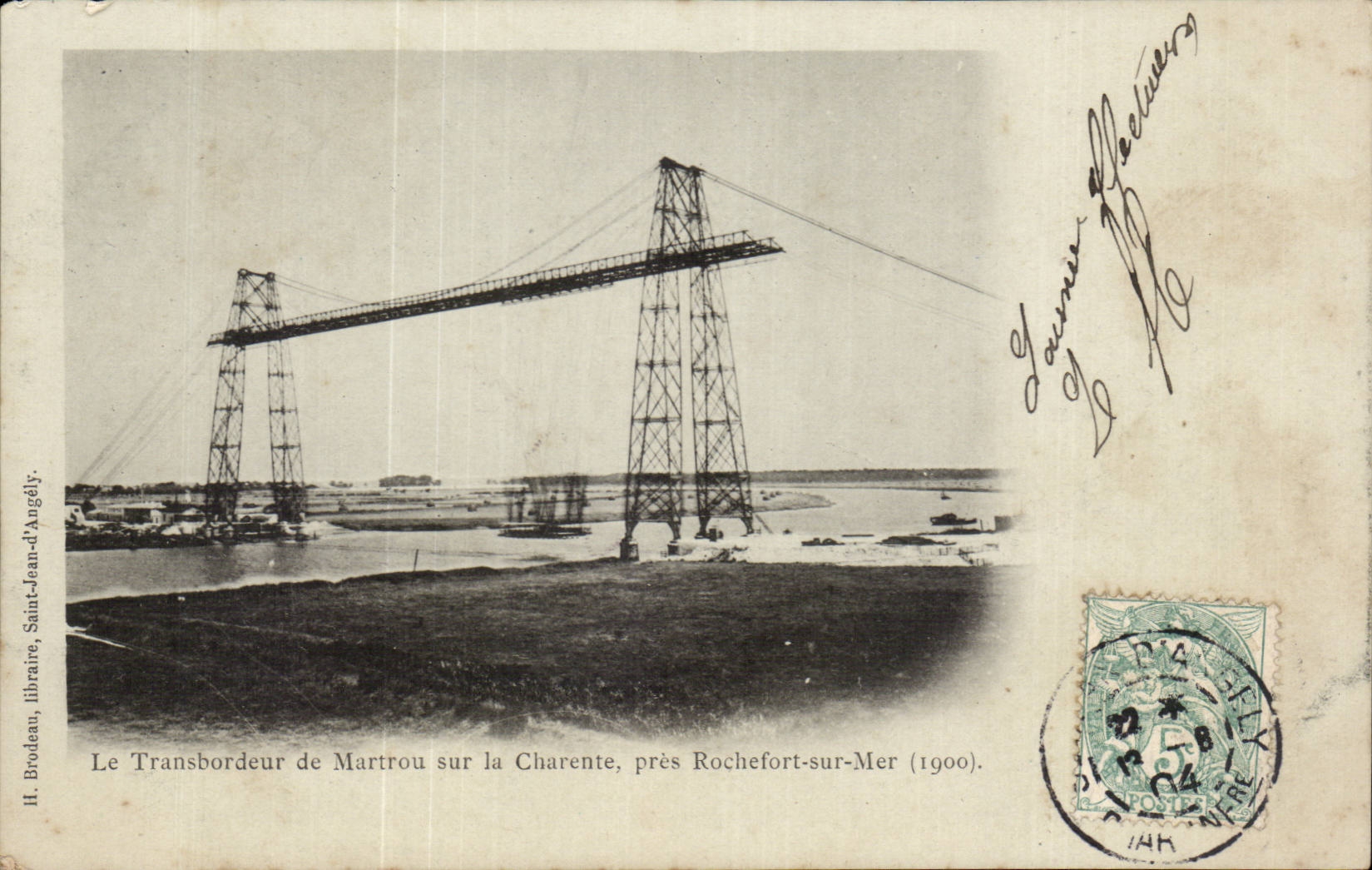 Rochefort sur Mer - Le Transbordeur de Martrou sur la Charente - CPA 