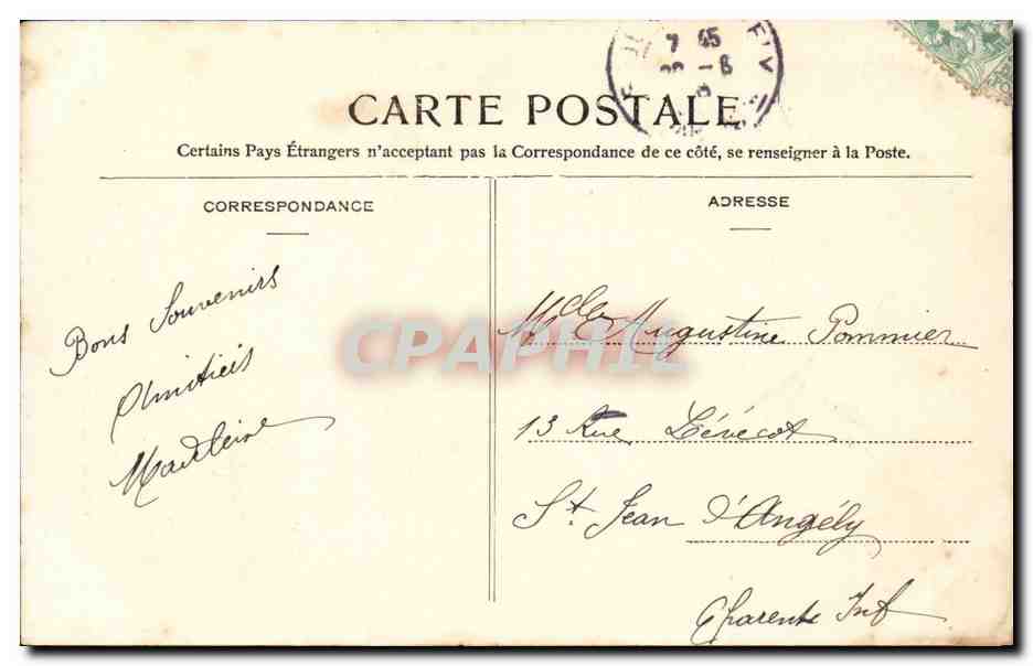 Saint Savinien - Allee des Soupirs - CPA  — Back