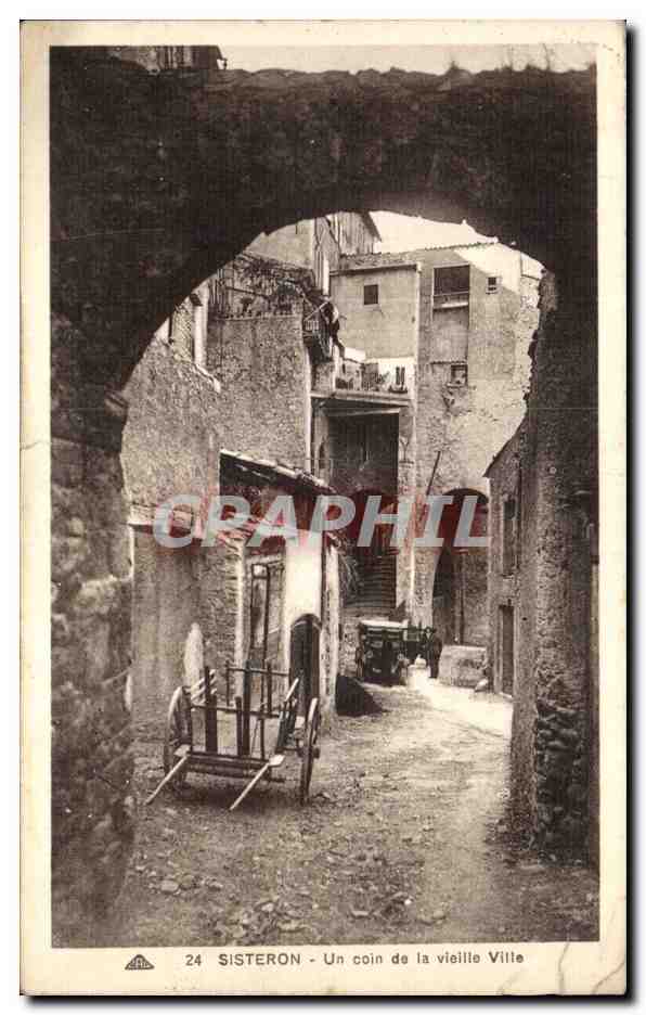 Sisteron CPA Un coin de la vieille ville 