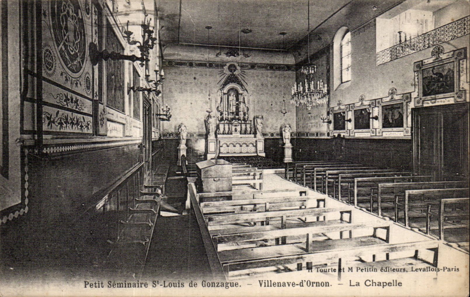 Villenave-d'Ornon — La Chapelle — Petit Séminaire S.-Louis de Gonzague — Éditeur M. Tourle et M. Petitlin, Levavlos-Paris
