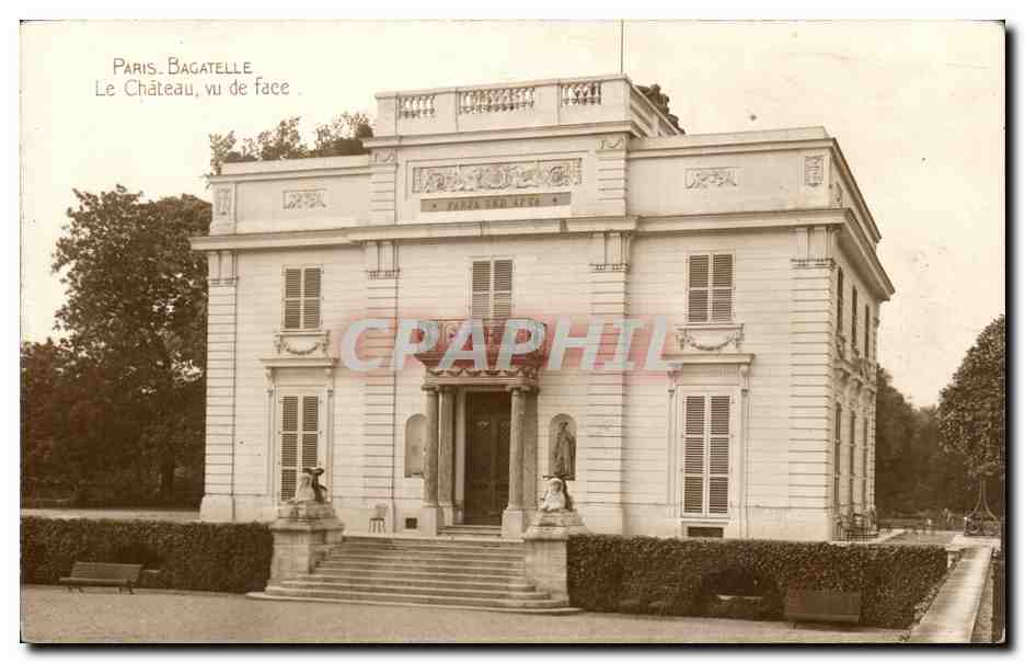 Paris - 16 - Bagatelle - Le Chateau - vu de Face - CPA 