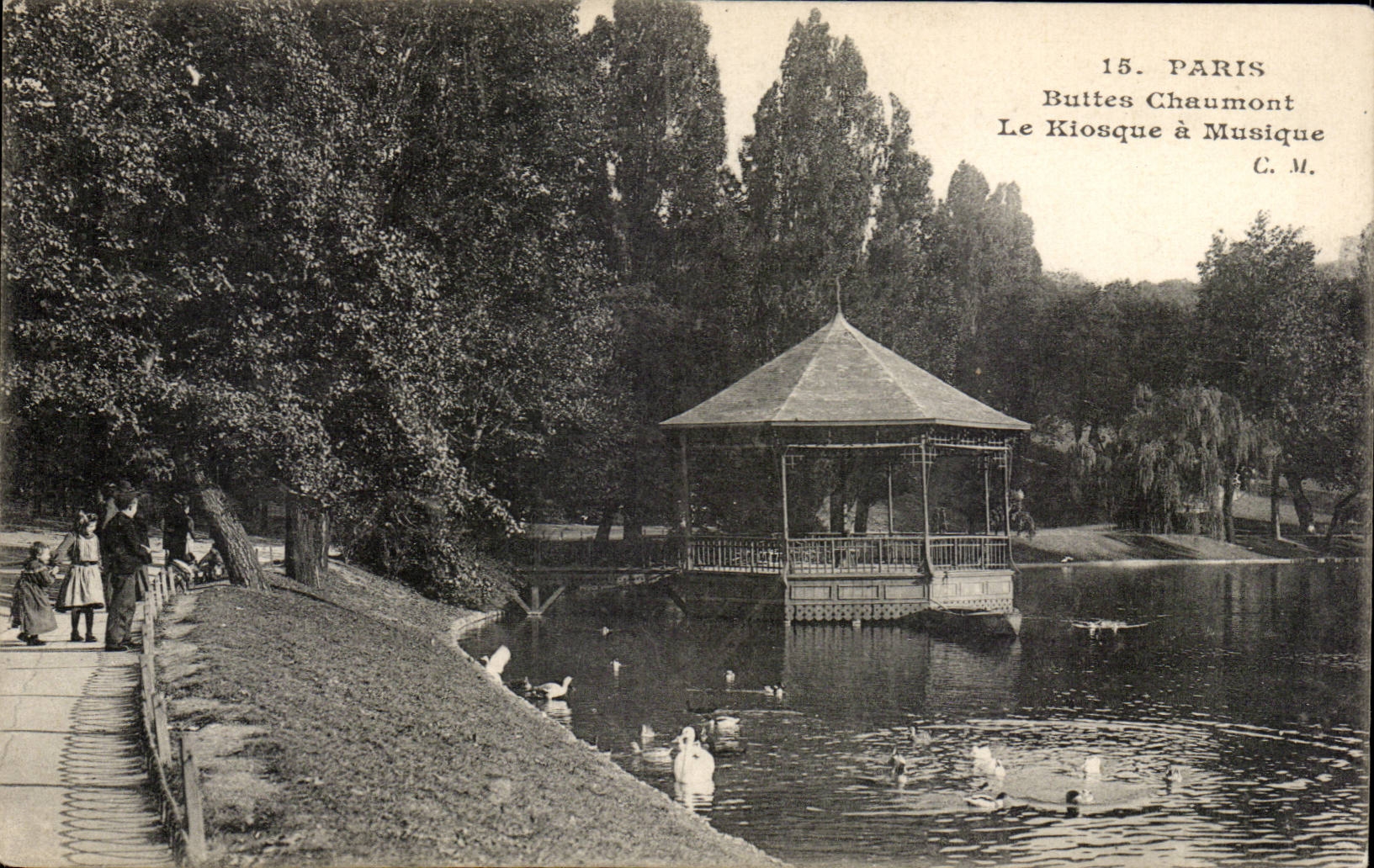 Paris - 19 - Buttes Chaumont - Le Kiosque a Musique - CPA 