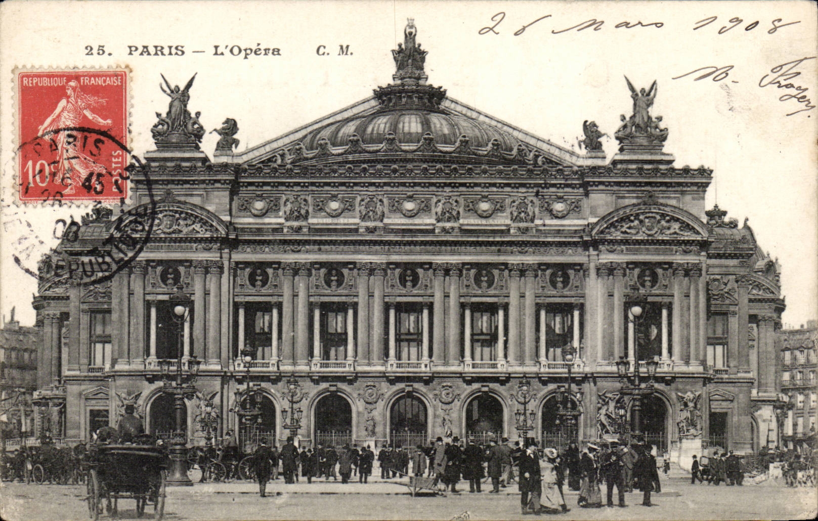 Paris - 9 - Paris - L'Opera - 1908 