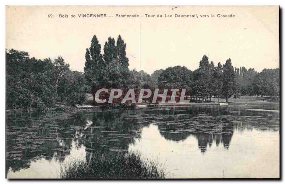 Paris - 12 - Bois de Vincennes - Promenade - Tour du Lac Daumesnil - CPA 