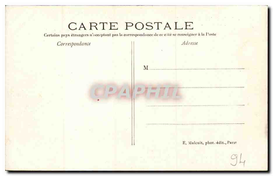 Paris - 12 - Bois de Vincennes - Une Pelouse - enfants Gendarme - CPA  — Rückseite