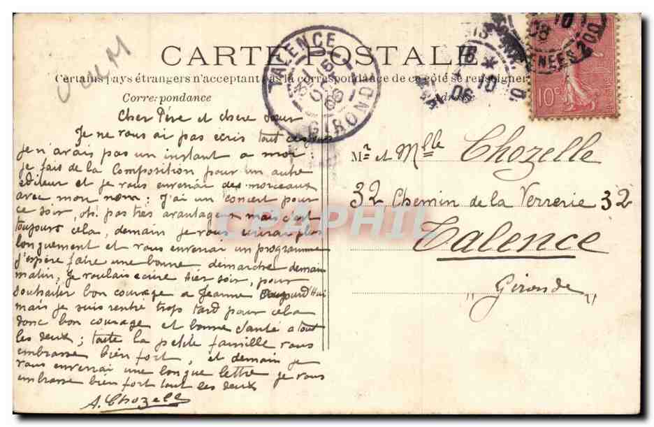 Paris - 12 - Bois de Vincennes - La Grotte et les Bords du Lac - Femme - CPA  — Verso