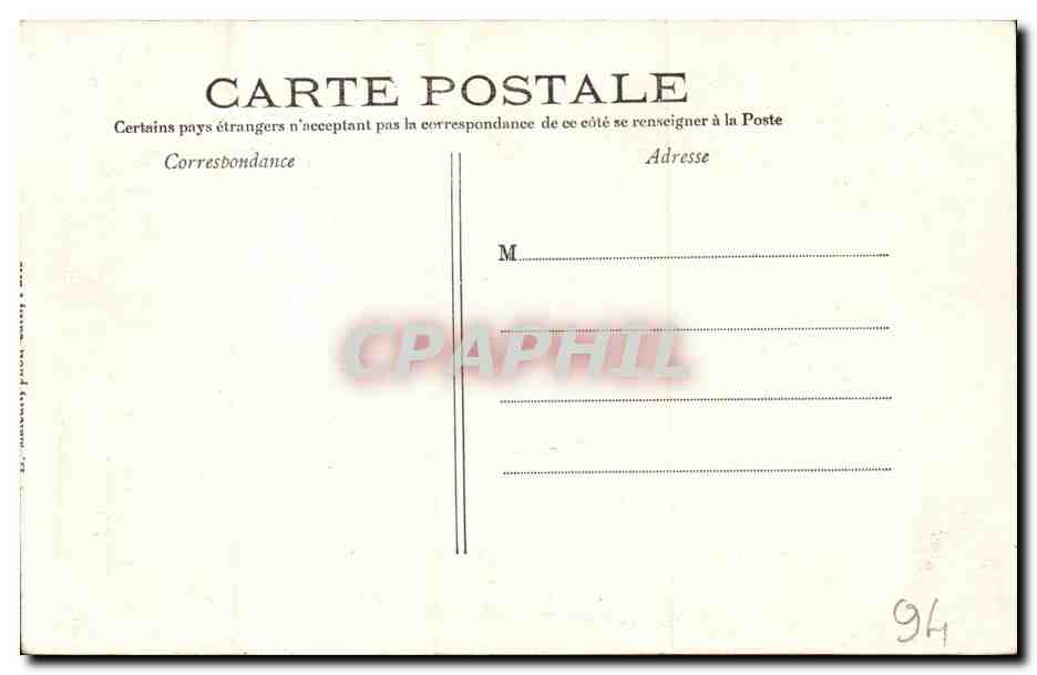 Paris - 12 - Bois de Vincennes - Lac Daumnesnil - CPA  — Verso