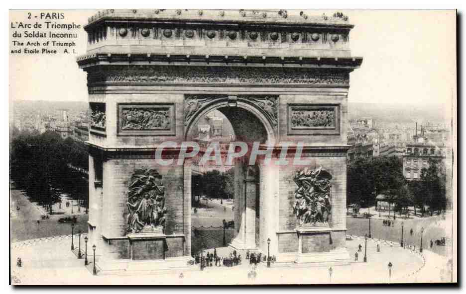 Paris - 8 - L'Arc de Triomphe - CPA 