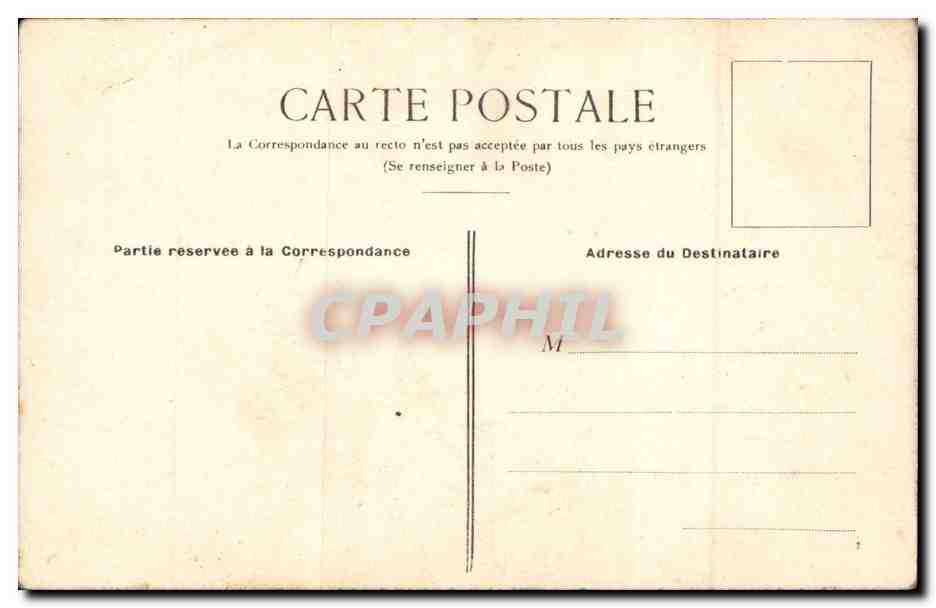 Fantaisie - Enfant et Chat - Child and cat CPA  — Rückseite