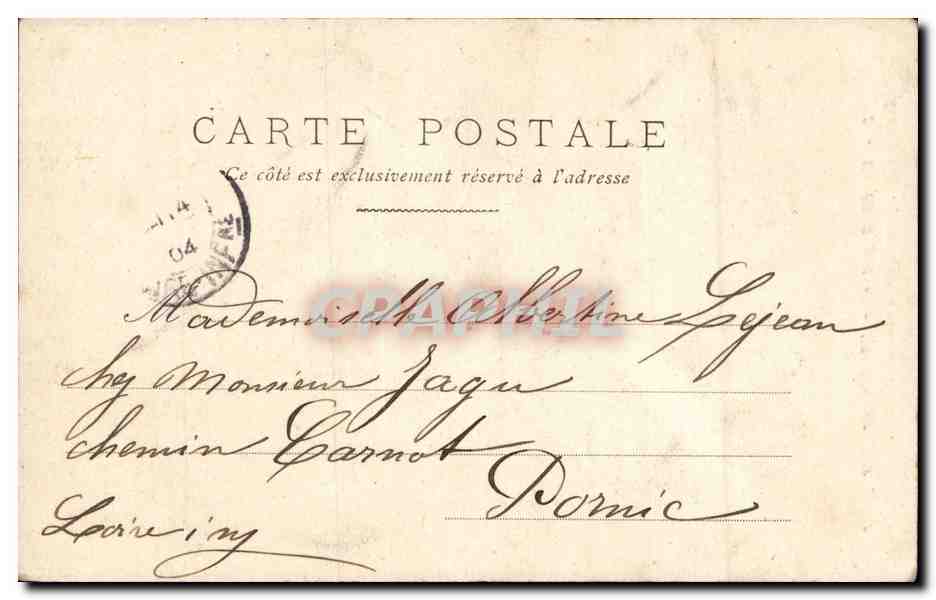 Femme à la fontaine — paysage avec moulin à vent — éditeur : Maison Hote & Misner, n°3 — Rückseite