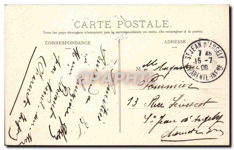 La Rochelle - Le Port - CPA  — Verso