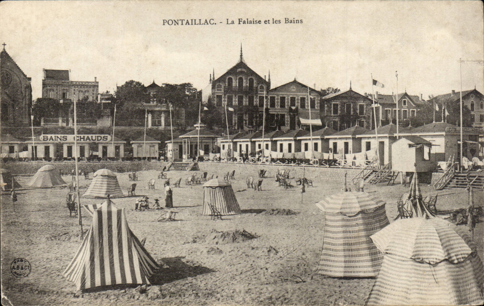 Pontaillac - La Falaise et les Bains - CPA 