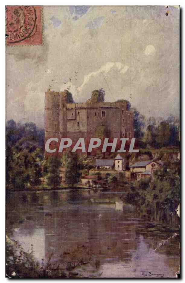Arts - Tableau - Watercolor - Castle - CPA 