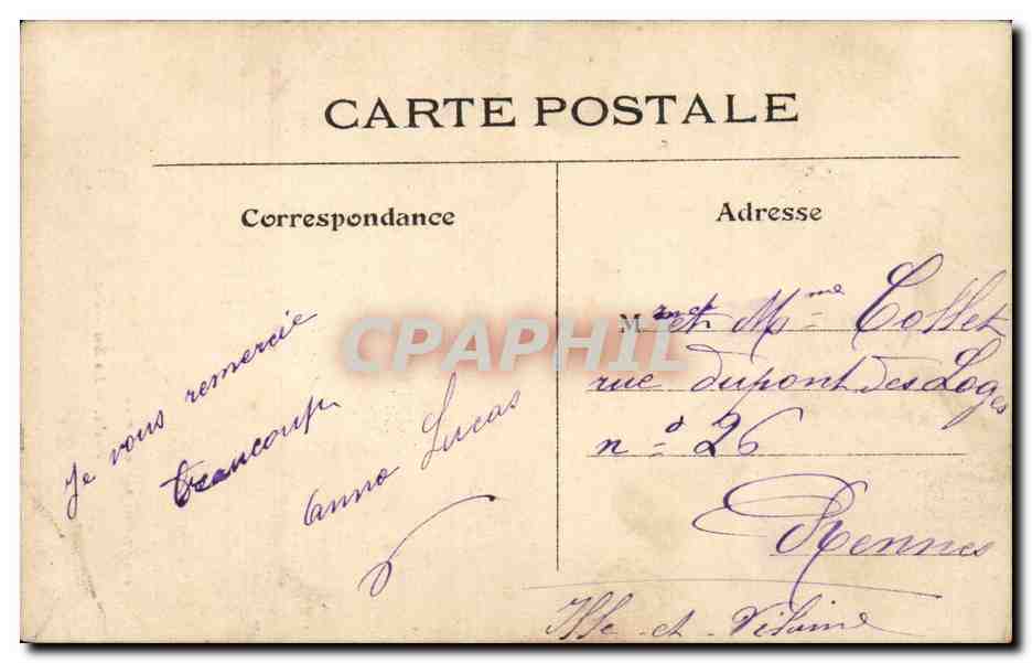 Paris - 5 - La Sorbonne - CPA  — Rückseite