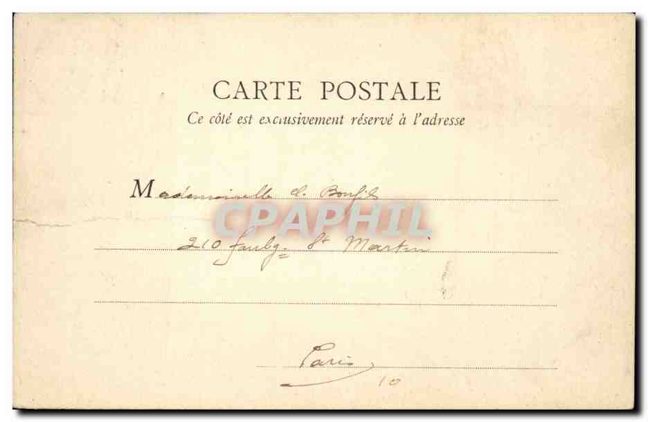 Paris - 5 - Le Pantheon - Rue Soufflot - CPA  — Rückseite
