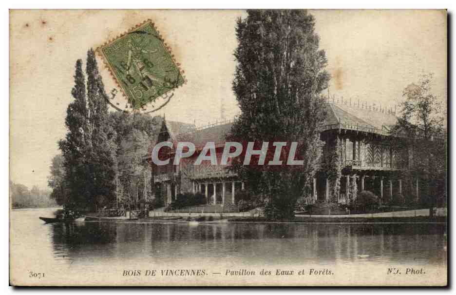 Paris - 12 - Bois de Vincennes - Pavillon des Eaux - CPA 