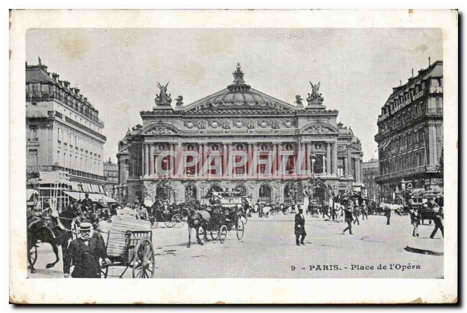 Paris - 9 - Place de l'Opera - CPA 