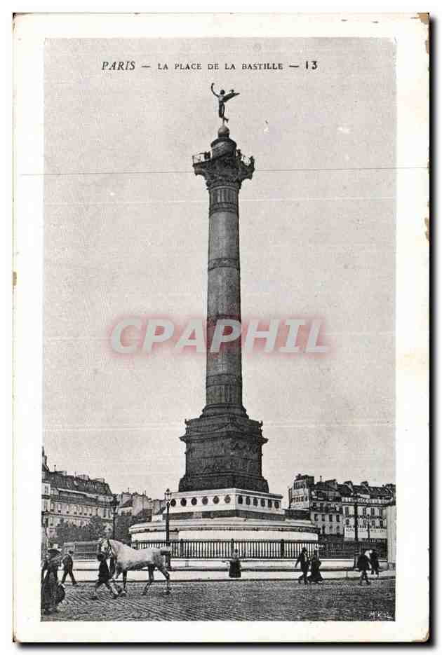 Paris - 10 - Place de la Bastille - CPA 