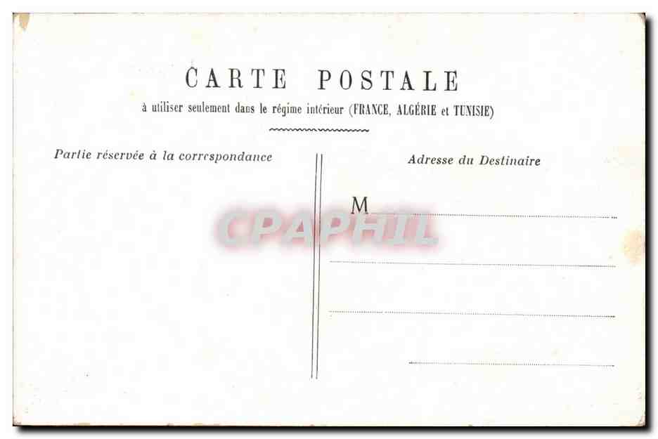 Paris - 1 - Chambre des Deputes - CPA  — Verso