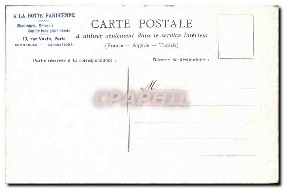 Paris - 1 - Chambre des Deputes - CPA  — Rückseite