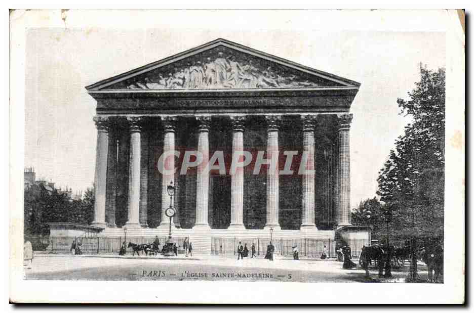 Paris - 8 - L'Eglise Sainte Madeleine - CPA 