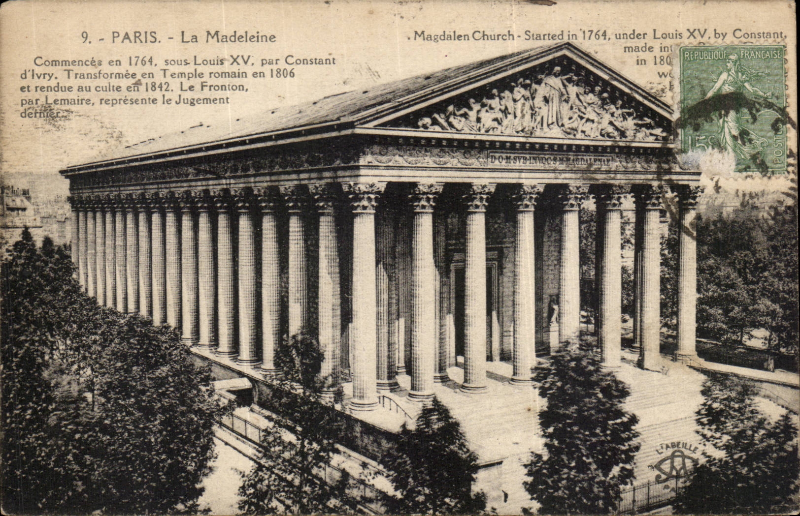 Paris - 8 - La Madeleine - CPA 