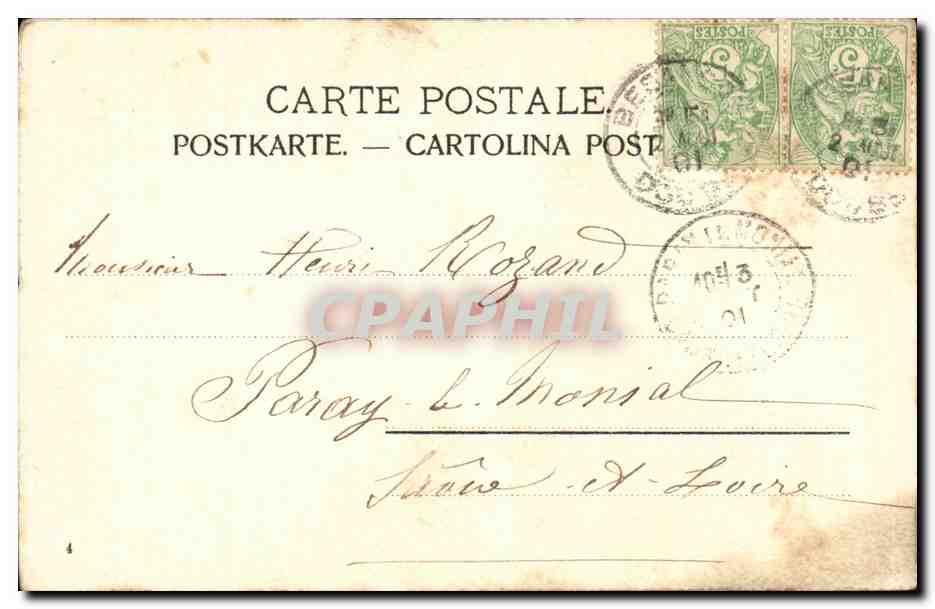 Fantaisie - Femme - Femme - Elegant women feeding birds - CPA  — Verso