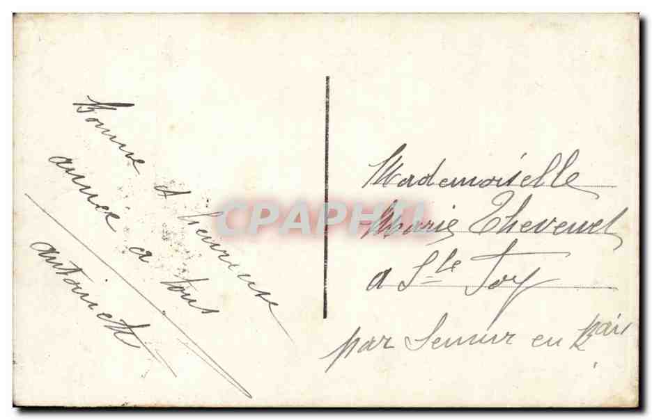 Fantaisie - Enfant - Heureuse Annee - Little Boy - houx - holly - CPA  — Rückseite