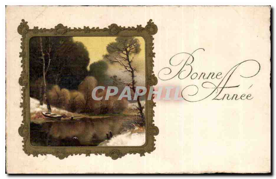 Fetes - Bonne Annee - Sweet Country Scene - CPA 