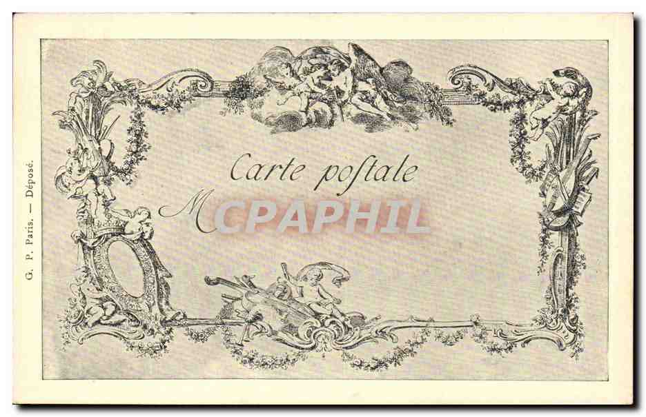 Fantaisie - Femme - Jeune Fille au Bain - Les chefs d'oeuvre de l'art au 18eme Peek a boo - CPA  — Rückseite