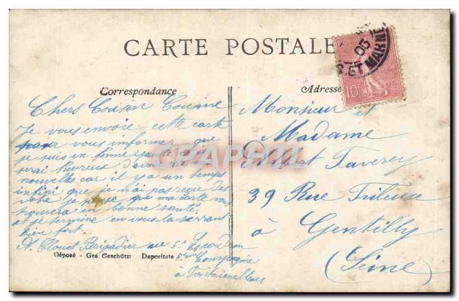 Fantaisie - Bebe - Fillette a Vendre - Baby - CPA  — Rückseite