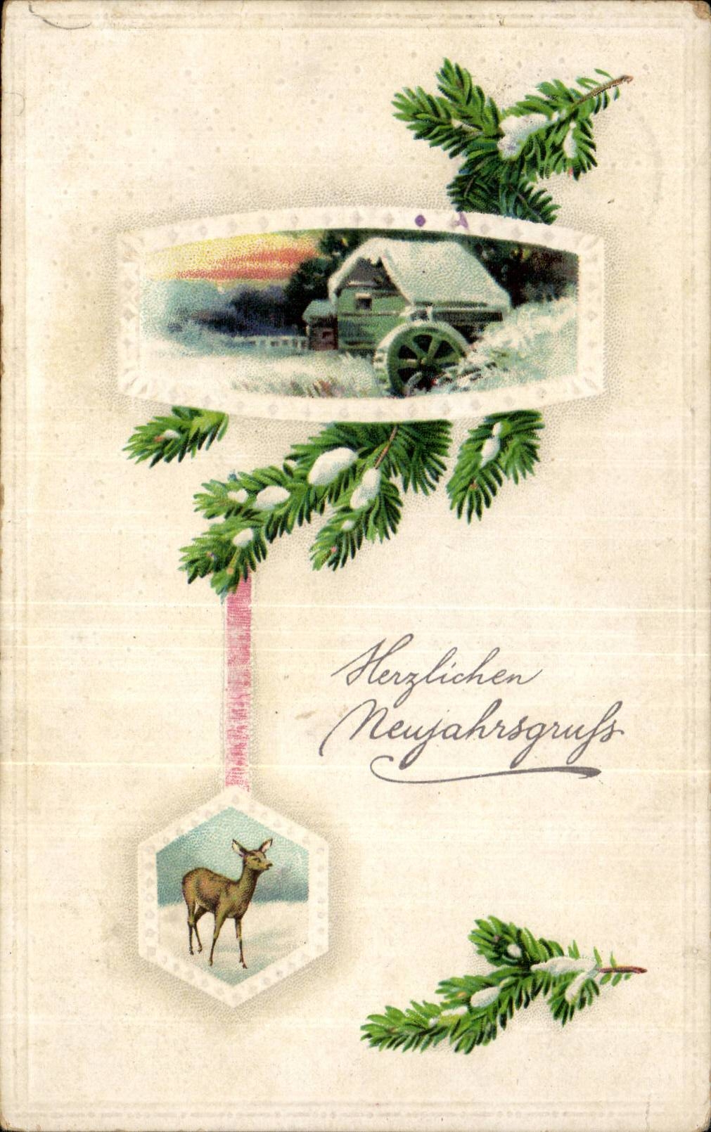 Fetes - Herzlichen Neujahrgruss - Deutschland - Allemagne - CPA 