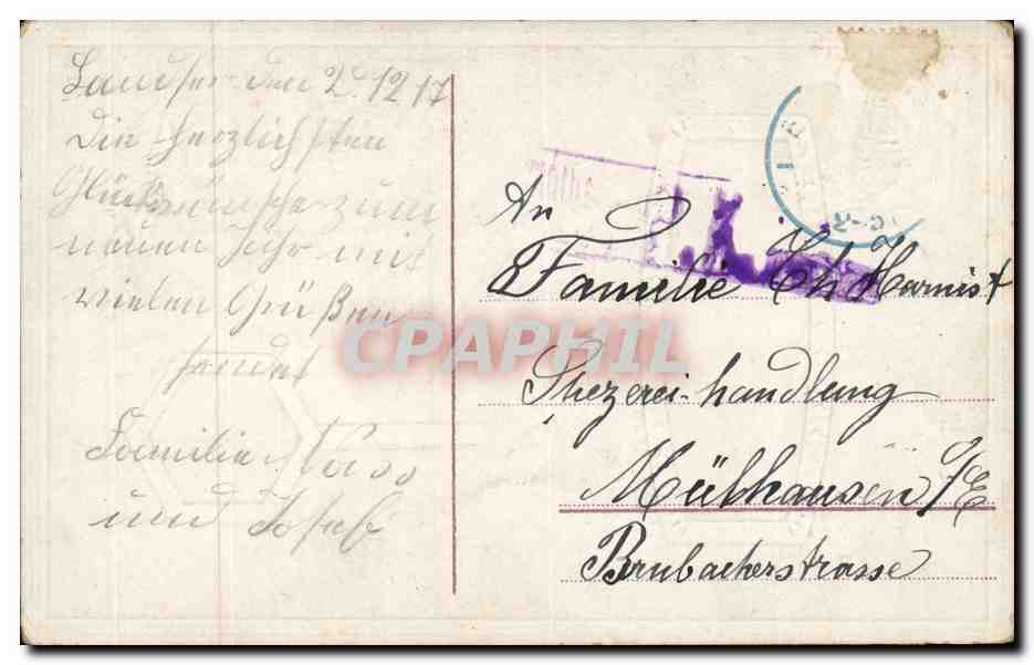 Fetes - Herzlichen Neujahrgruss - Deutschland - Allemagne - CPA  — Verso