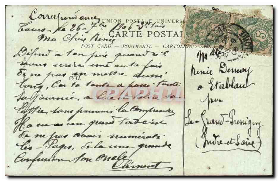 CPA Auvers sur Oise — Back
