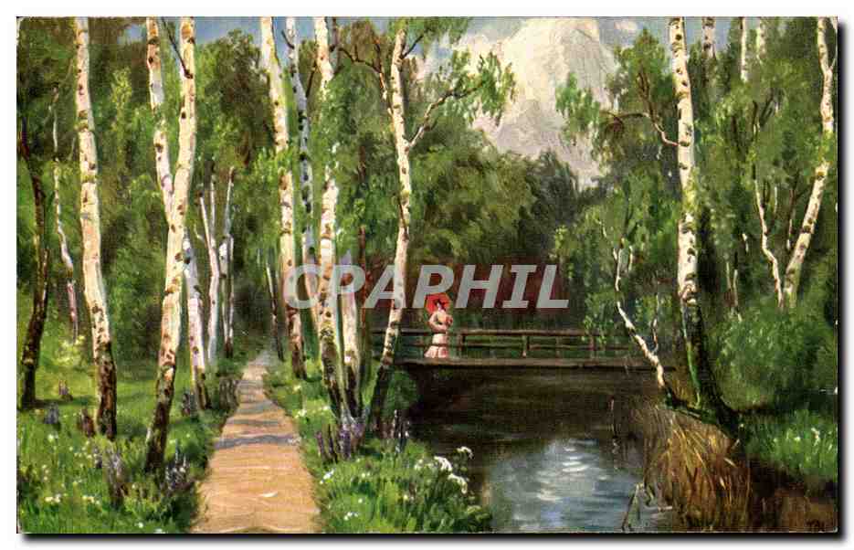 CPA Fantaisie Paysage 