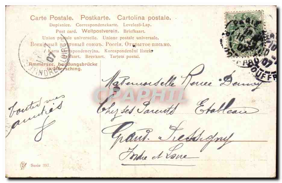CPA Fantaisie Paysage  — Verso